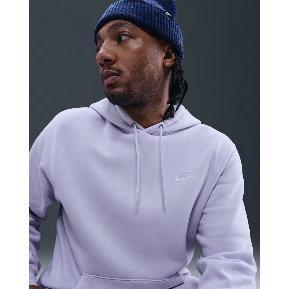 Nike Sportswear Club Fleece Men Ghost (Light Blue) Hoodie XXL 611457-085 NWT - Picture 2 of 7